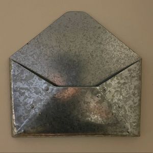 Galvanized Mail Holder